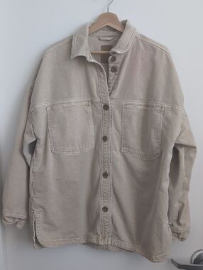 Gap Oversized Khaki Work Utility Jacket Size Large